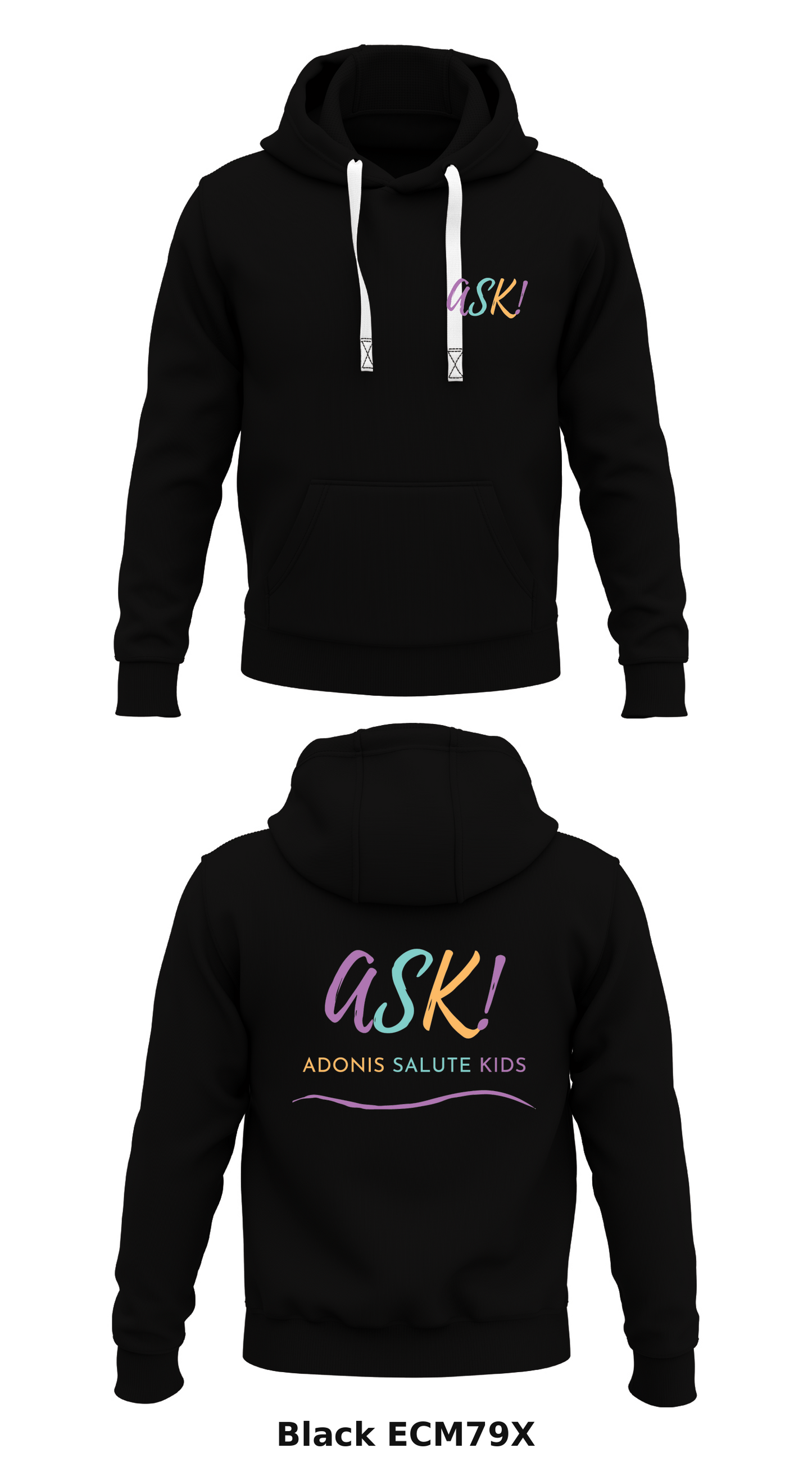 Adonis Salute Kids Store 1  Core Men's Hooded Performance Sweatshirt - ECM79X