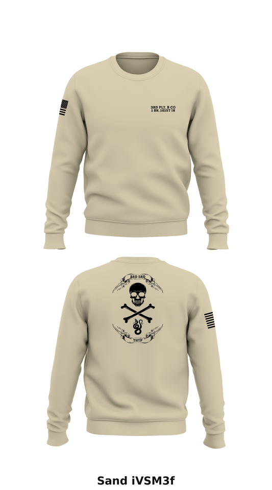 3rd Plt, B Co, 1 BN, 161st IN Store 1 Core Men's Crewneck Performance Sweatshirt - iVSM3f