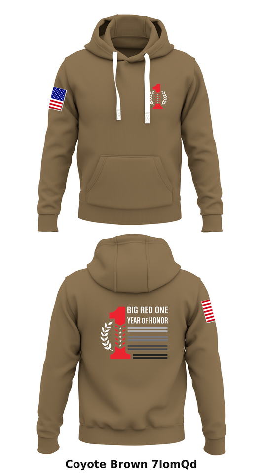 1st Infantry Division  Store 1  Core Men's Hooded Performance Sweatshirt - 7lomQd