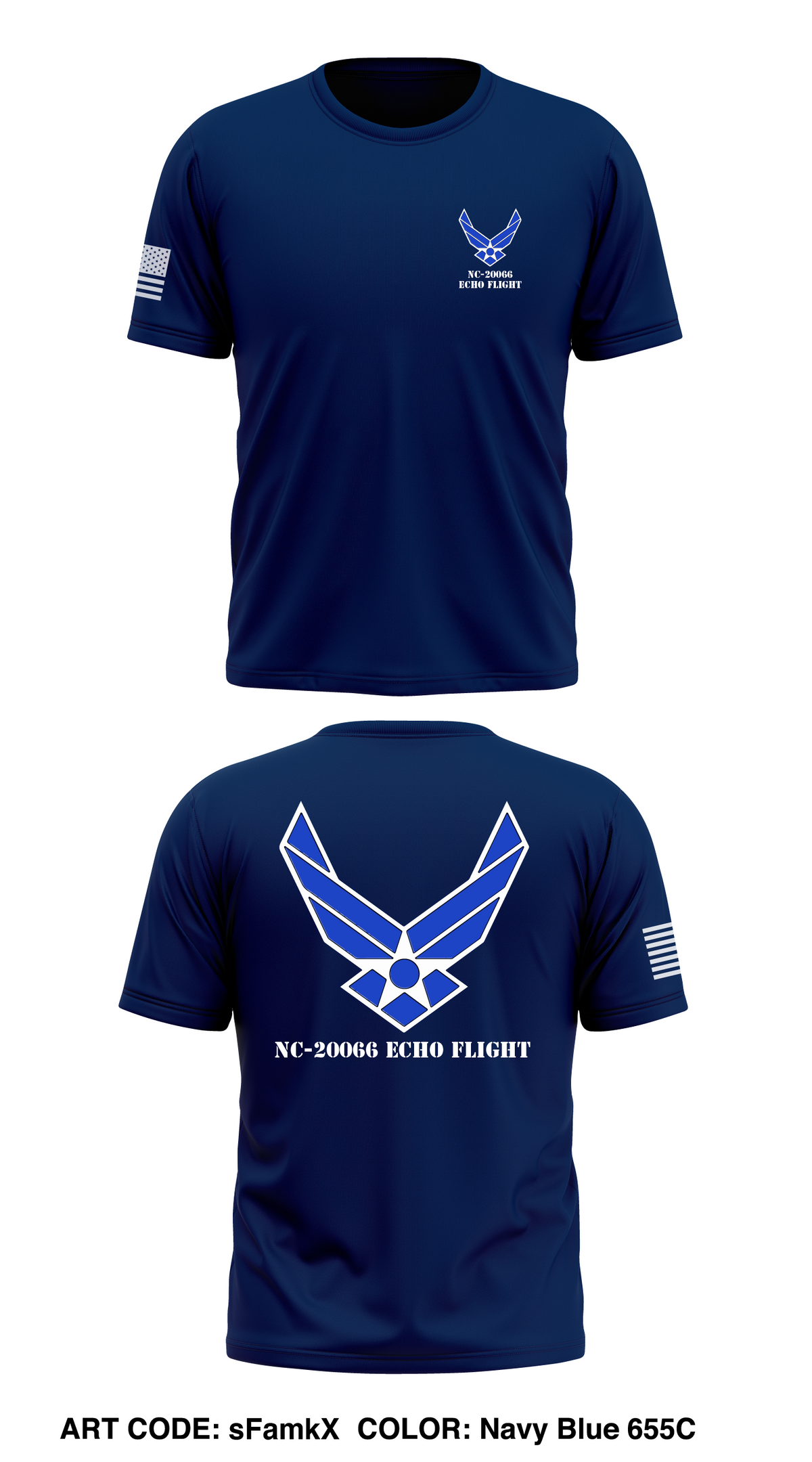 NC-20066 ECHO FLIGHT  Store 1 Core Men's SS Performance Tee - sFamkX