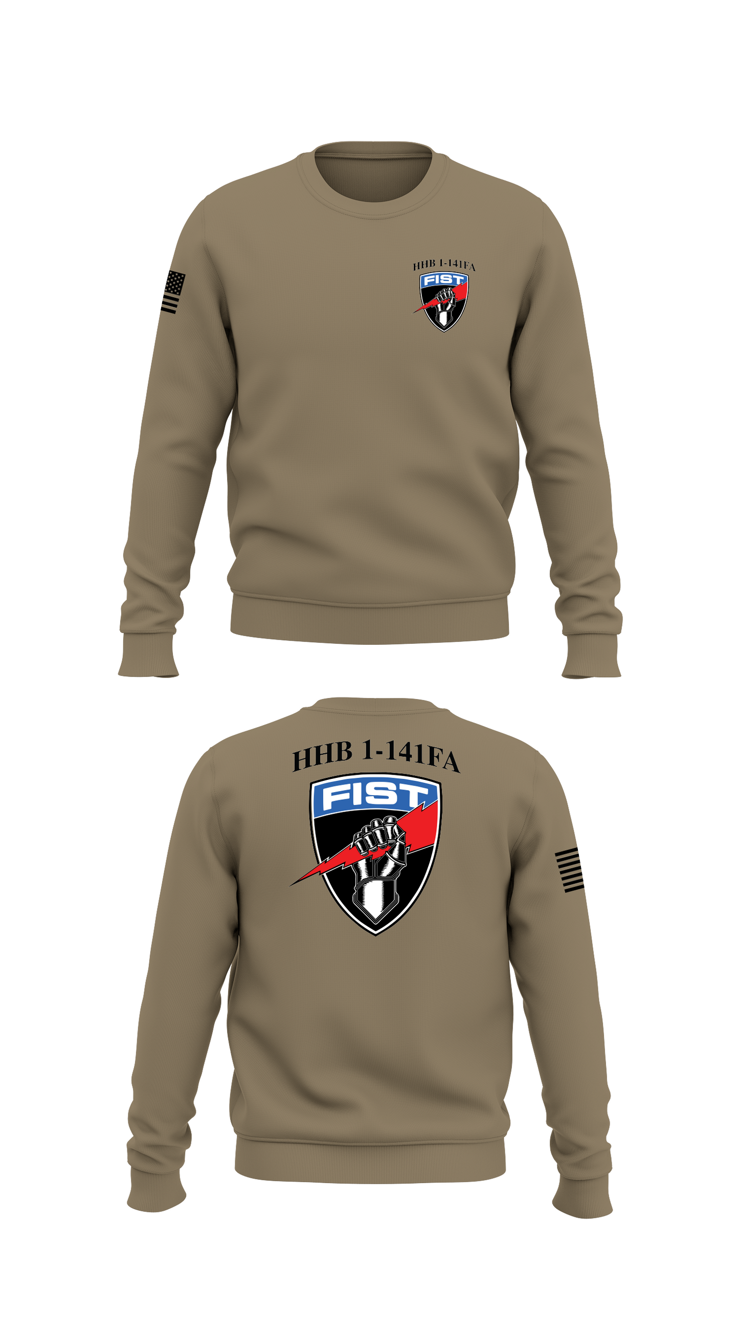 HHB 1-141FA Store 1 Core Men's Crewneck Performance Sweatshirt - 31958708515