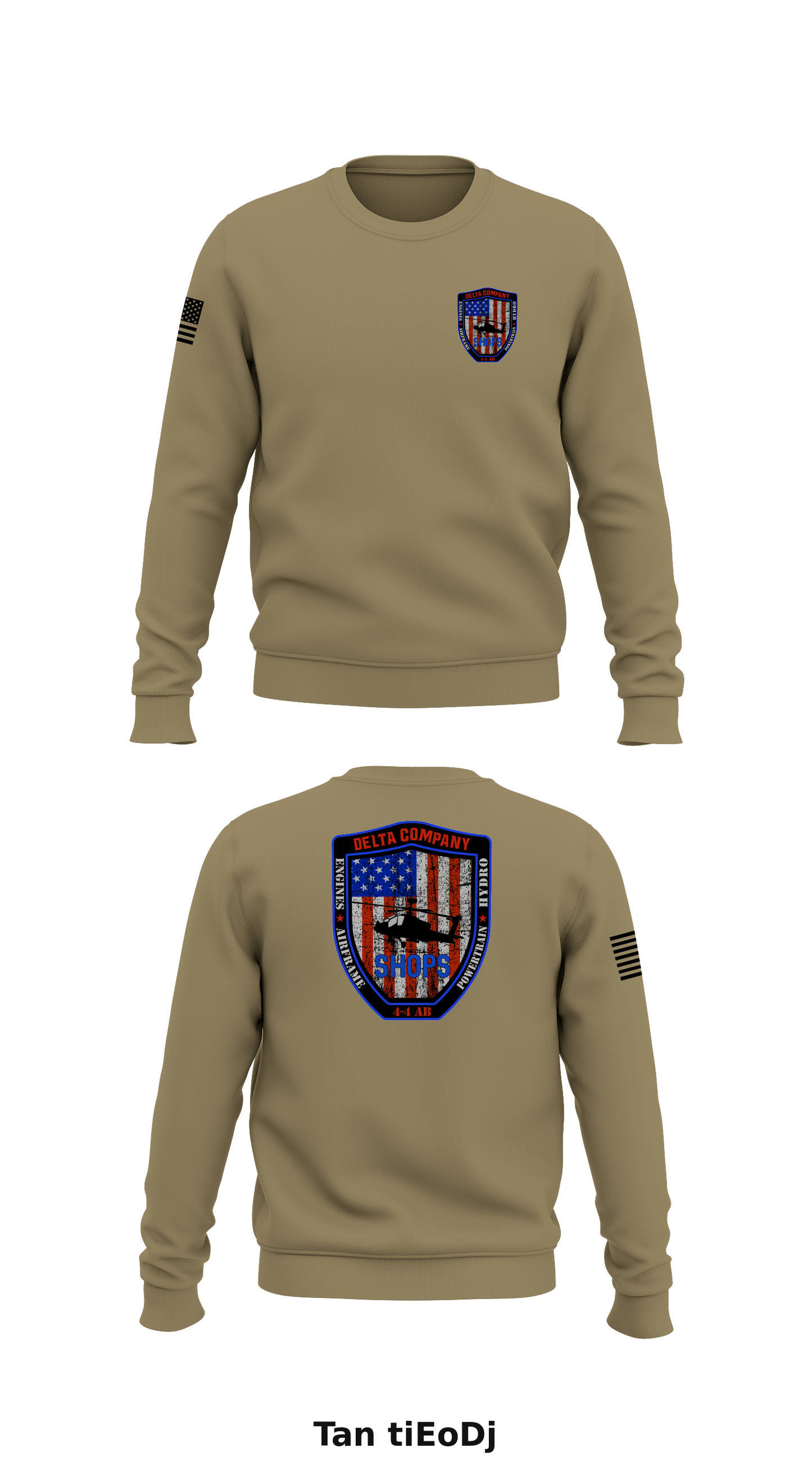 D. Co, 4-4 AB, 4th CAB Store 1 Core Men's Crewneck Performance Sweatshirt - tiEoDj
