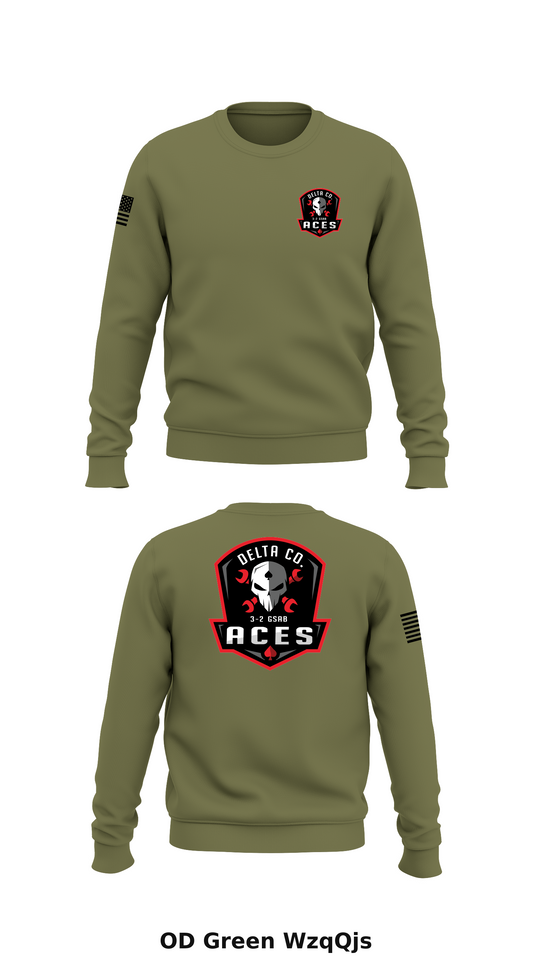 D Co. 3-2 GSAB Store 1 Core Men's Crewneck Performance Sweatshirt - WzqQjs