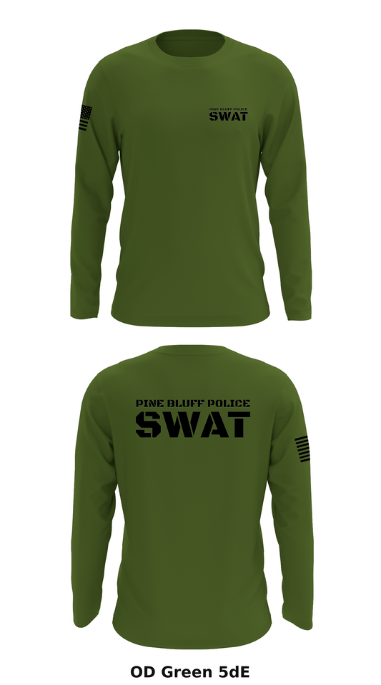 Pine Bluff Police SWAT Store 1 Core Men's LS Performance Tee - 5dE