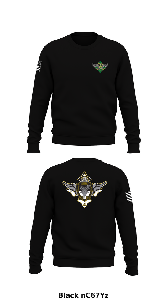4-4 Attack Battalion Store 1 Core Men's Crewneck Performance Sweatshirt - nC67Yz