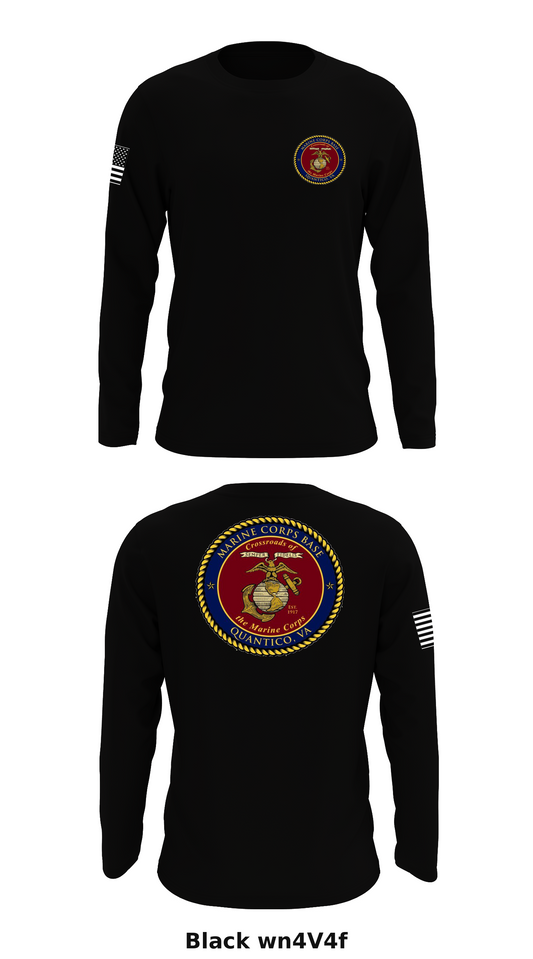 G6G6, Quantico Marine Base Store 1 Core Men's LS Performance Tee - wn4V4f