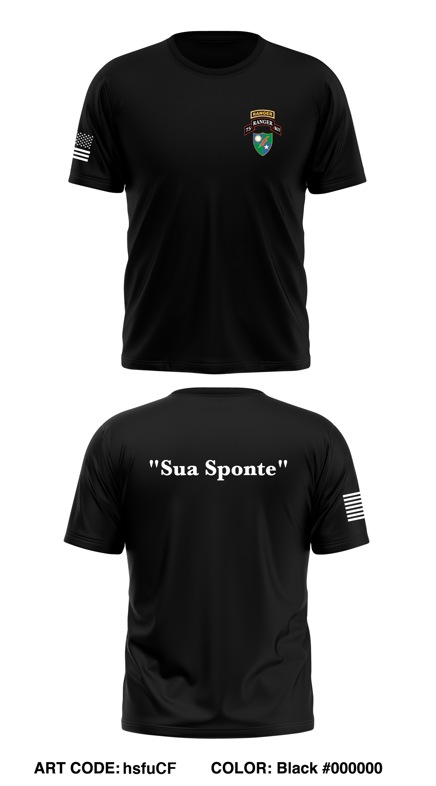 A Co, 1 BN, 75th RGR RGT Store 1 Core Men's SS Performance Tee - hsfuCF