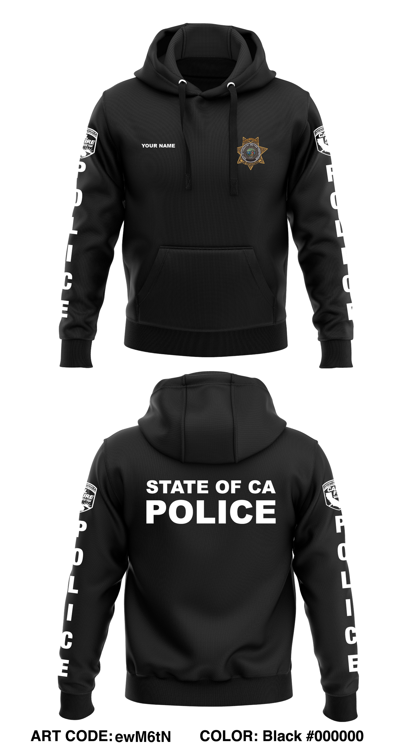 Custom best sale police sweatshirt