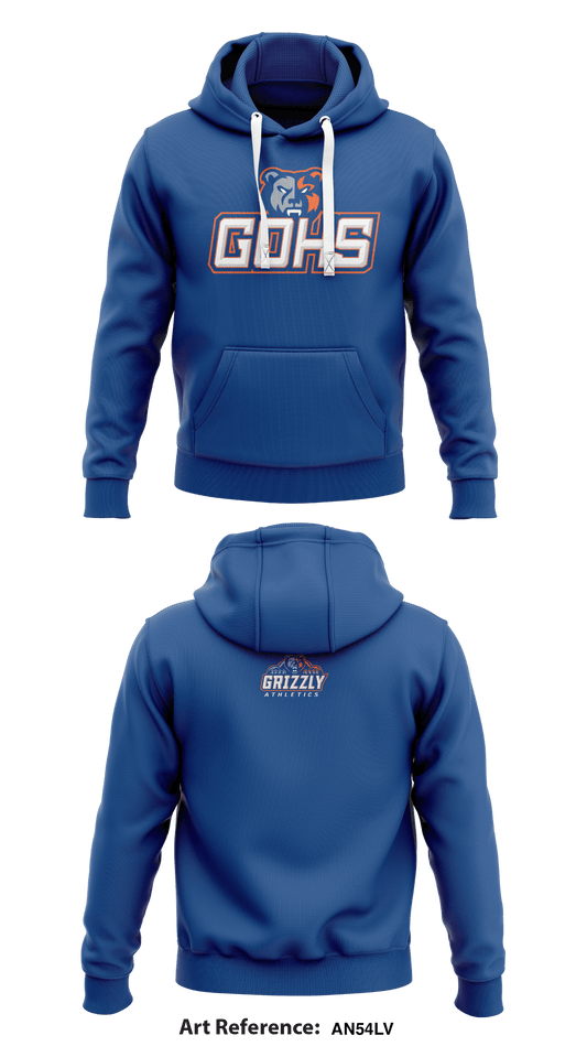 Grand Oaks High School Store 1  Core Men's Hooded Performance Sweatshirt - AN54Lv