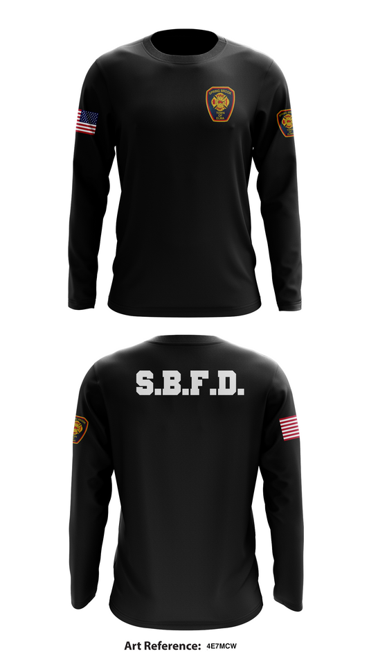 Spring Brook Fire Dist Store 1 Core Men's LS Performance Tee - 4e7MCw