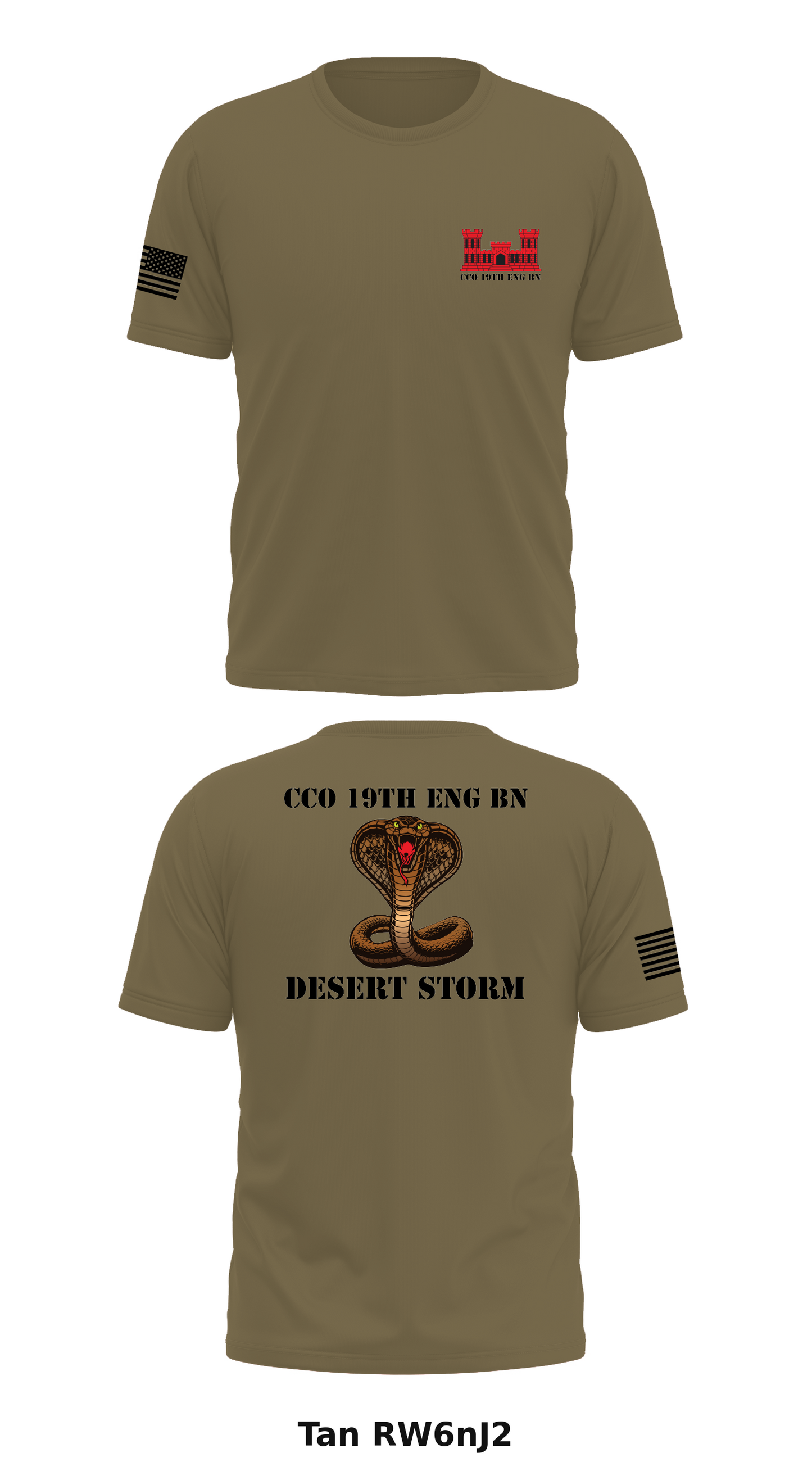 Cco 19th Eng Bn Store 1 Core Men's SS Performance Tee - RW6nJ2