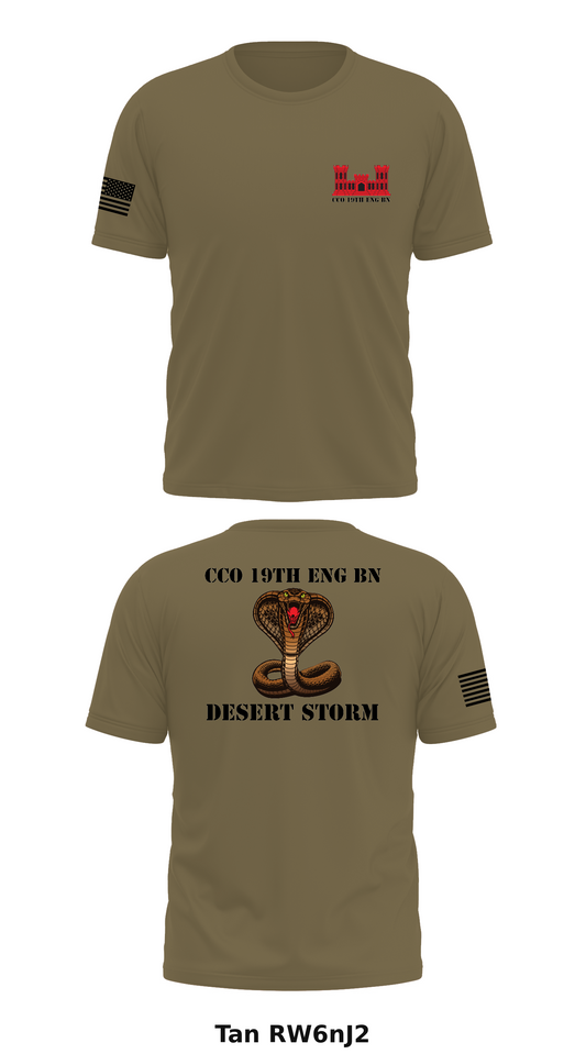 Cco 19th Eng Bn Store 1 Core Men's SS Performance Tee - RW6nJ2