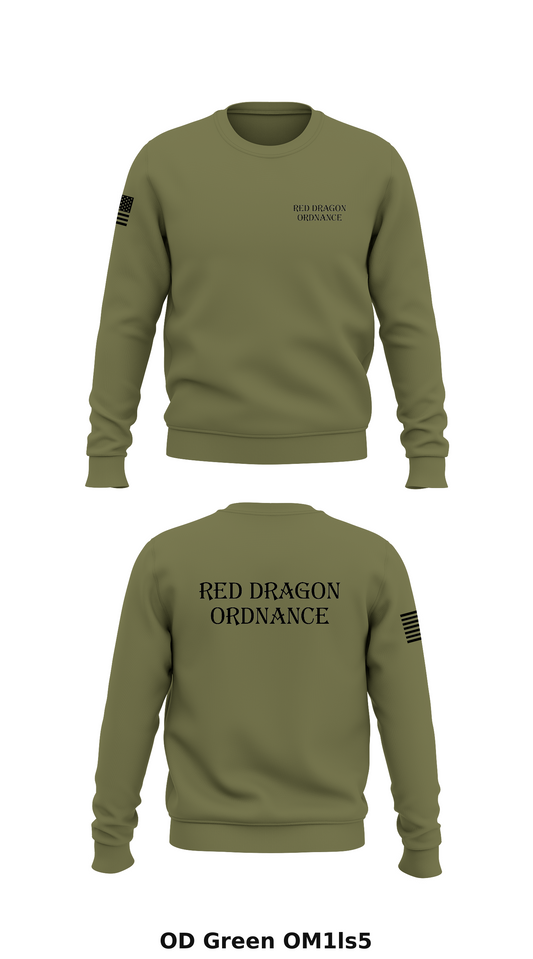 Red Dragon Ordnance  Store 1 Core Men's Crewneck Performance Sweatshirt - OM1ls5