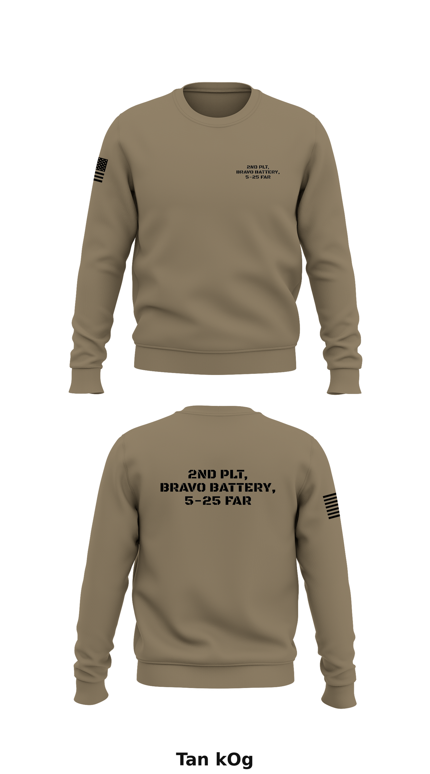 2nd PLT, Bravo Battery, 5-25 FAR Store 1 Core Men's Crewneck Performance Sweatshirt - kOg