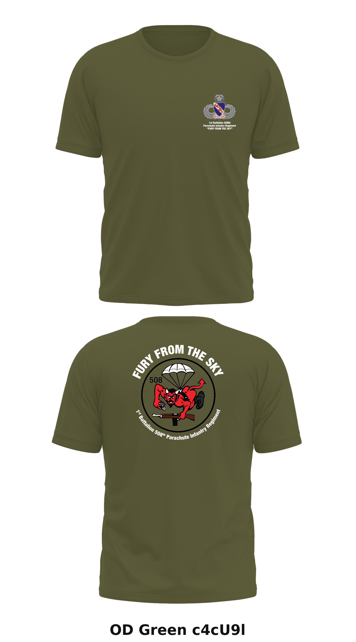 1/508th PIR Store 1 Core Men's SS Performance Tee - c4cU9l