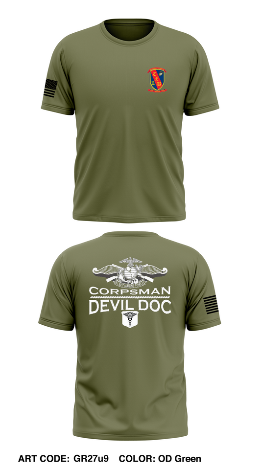 1st MLG, CLB-11 Store 1 Core Men's SS Performance Tee - GR27u9
