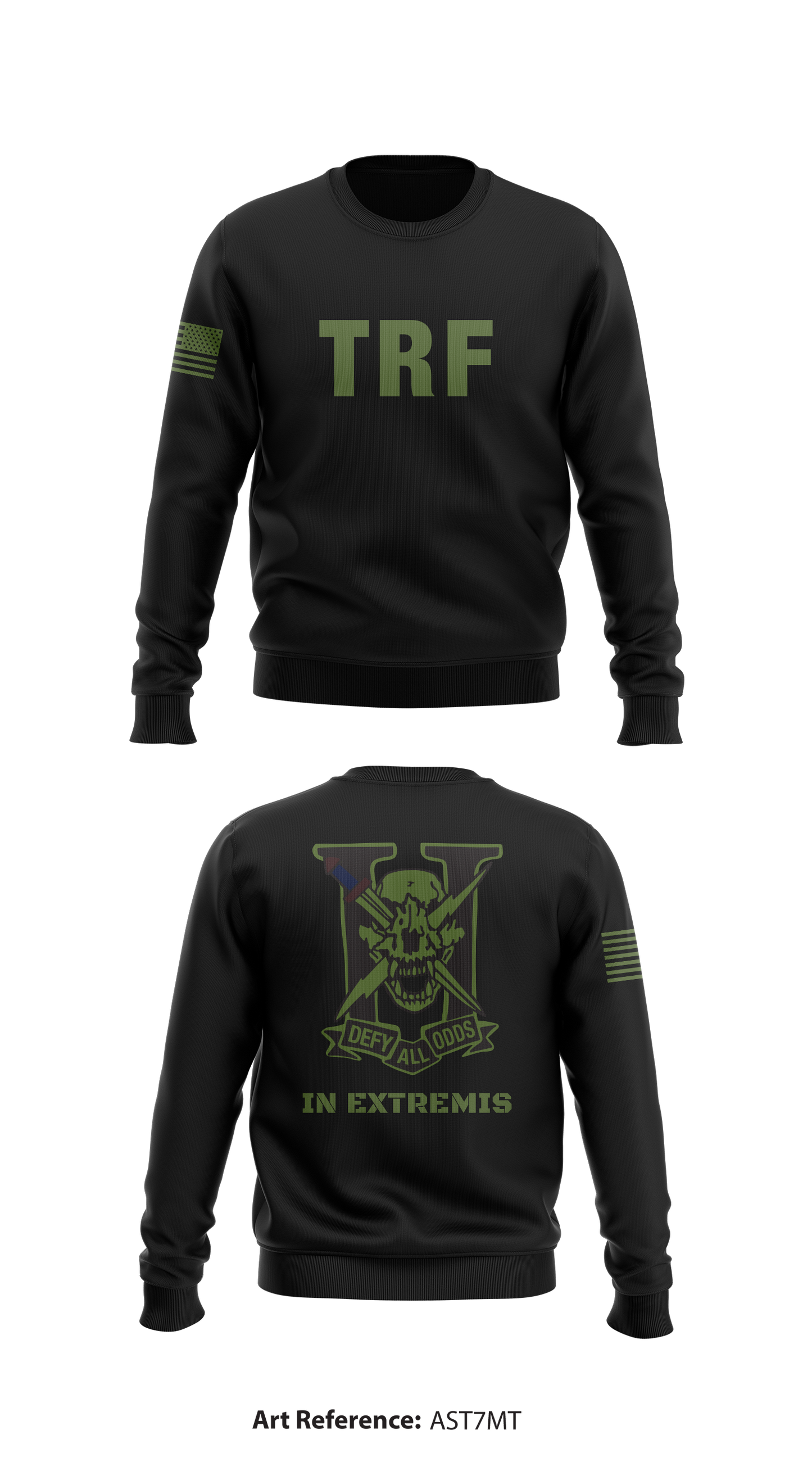 Tactical Response Force Store 1 Core Men's Crewneck Performance Sweatshirt - ASt7mT