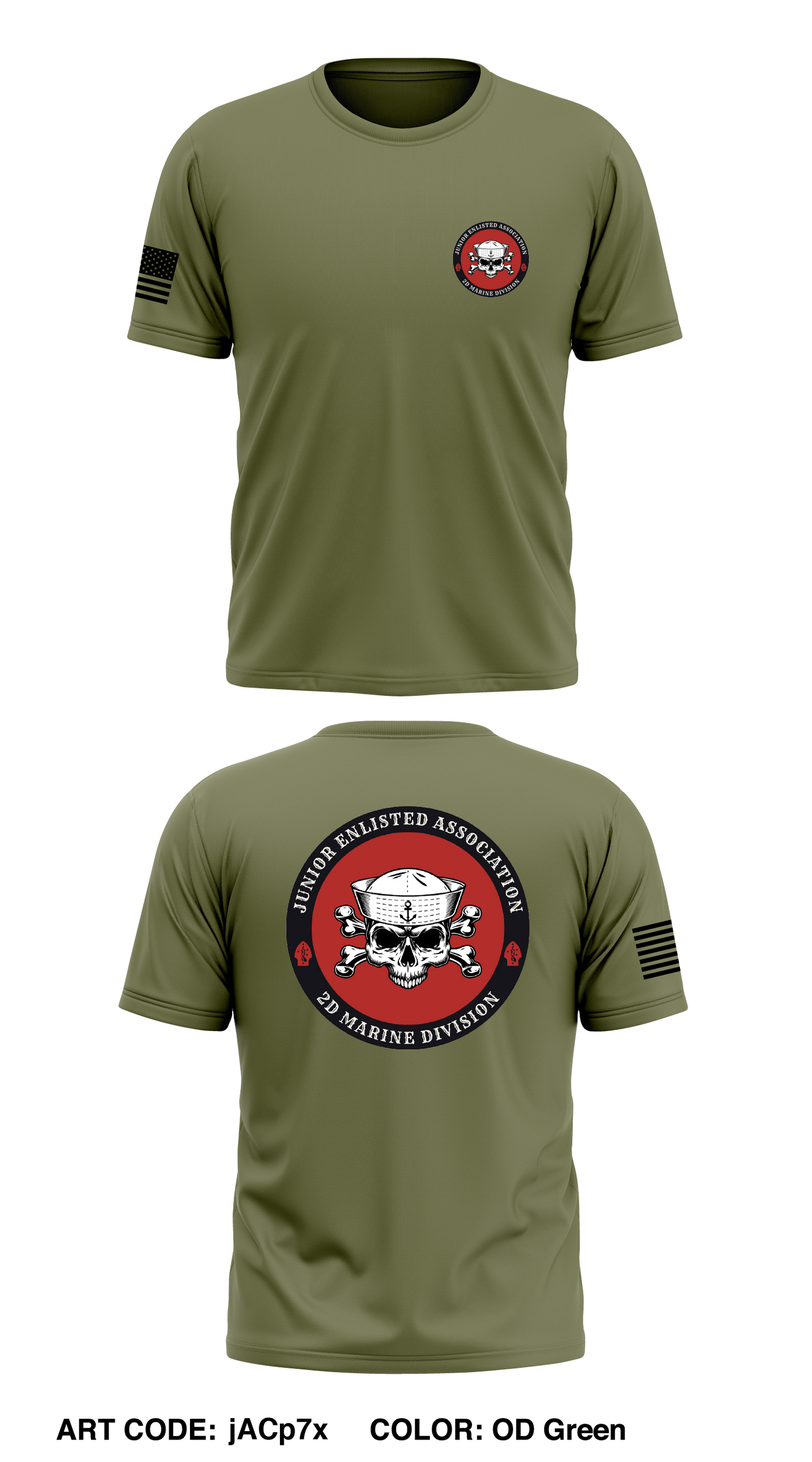 2d MarDiv JEA Store 1 Core Men's SS Performance Tee - jACp7x