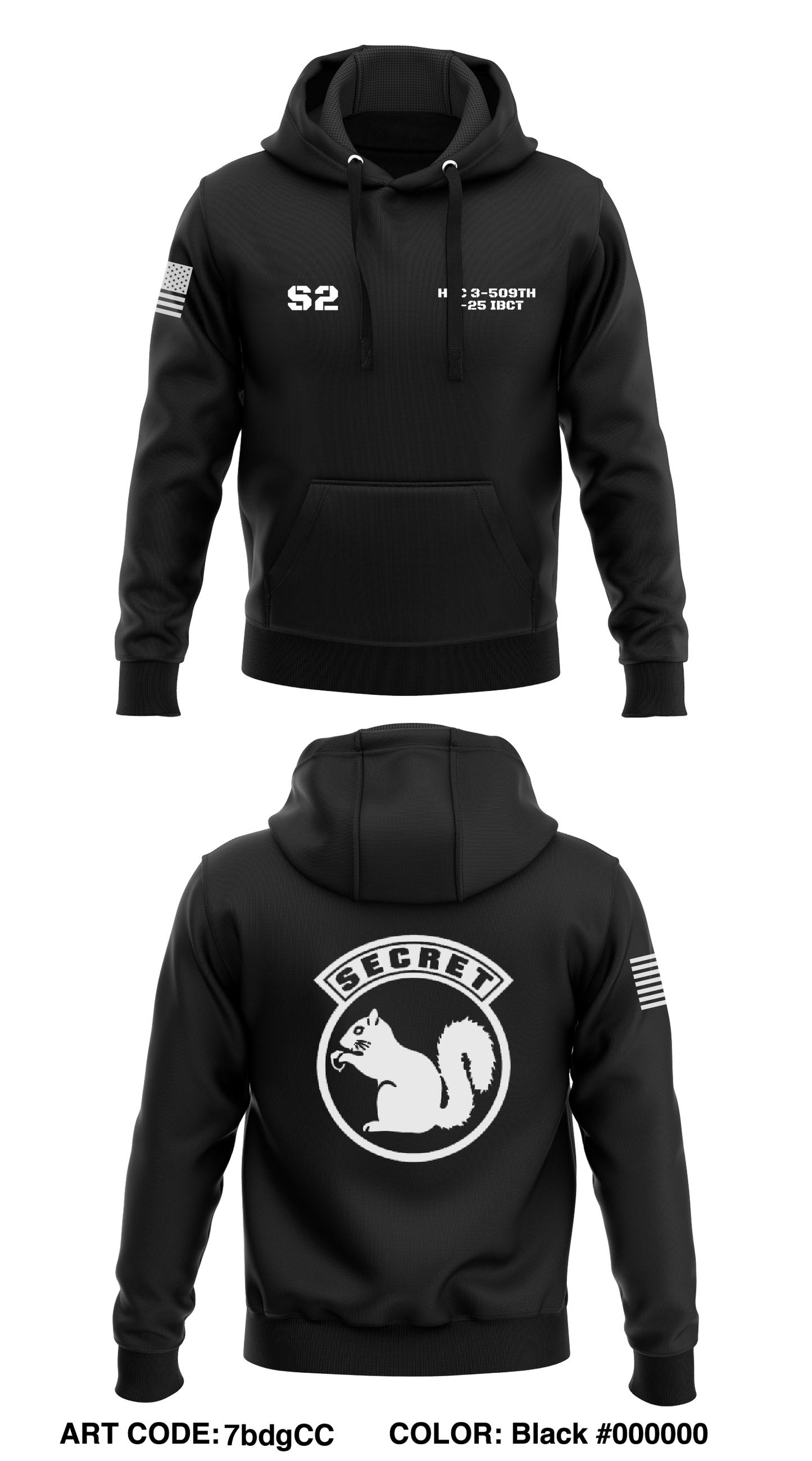 S2 HHC, 3-59th PIR Store 1  Core Men's Hooded Performance Sweatshirt - 7bdgCC