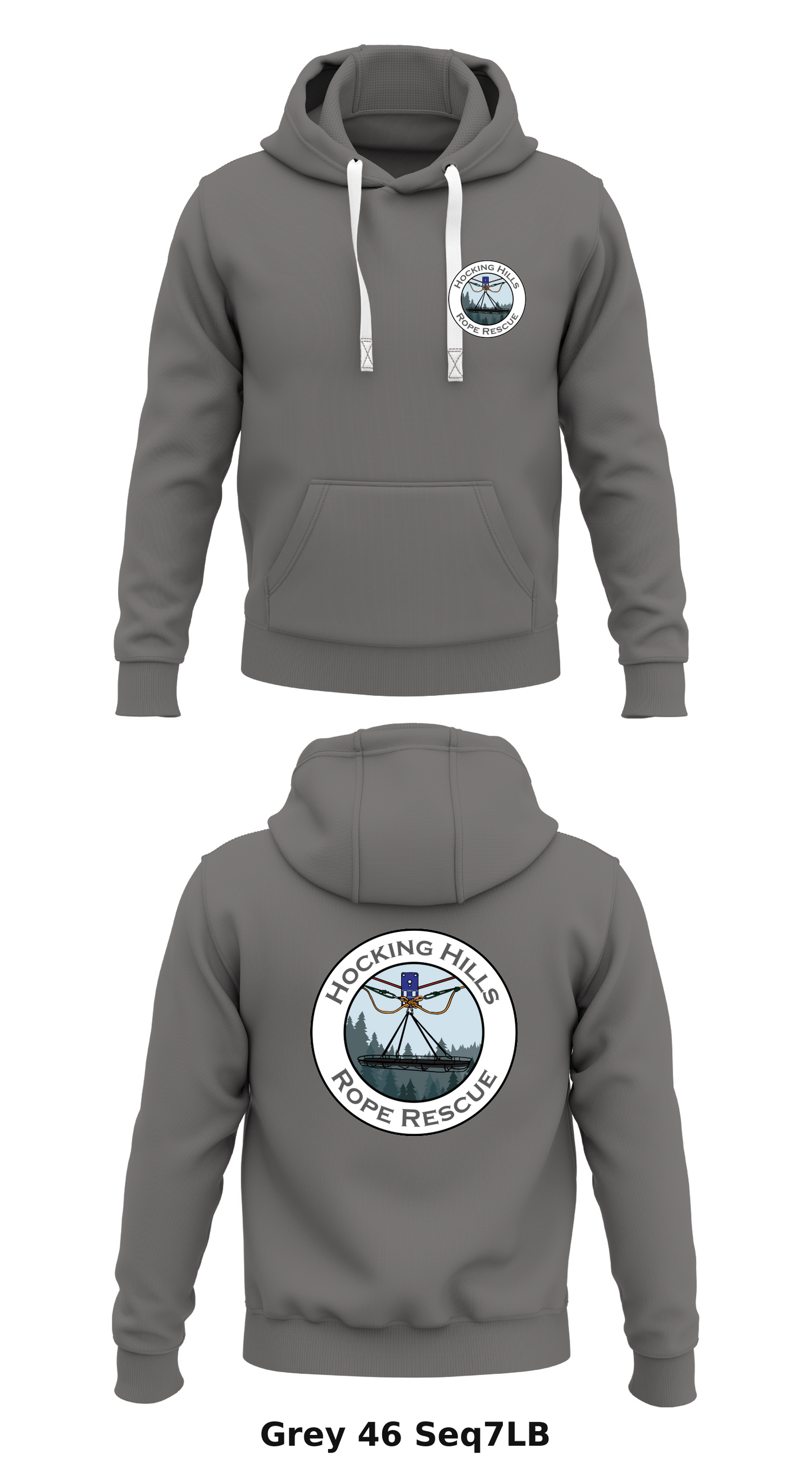 Hocking hills regional rope rescue team  Store 1  Core Men's Hooded Performance Sweatshirt - Seq7LB