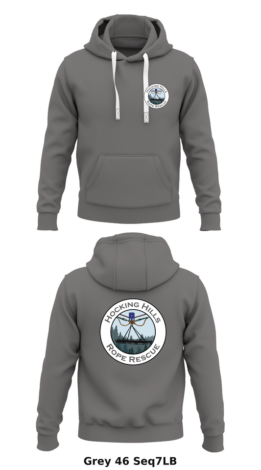 Hocking hills regional rope rescue team  Store 1  Core Men's Hooded Performance Sweatshirt - Seq7LB
