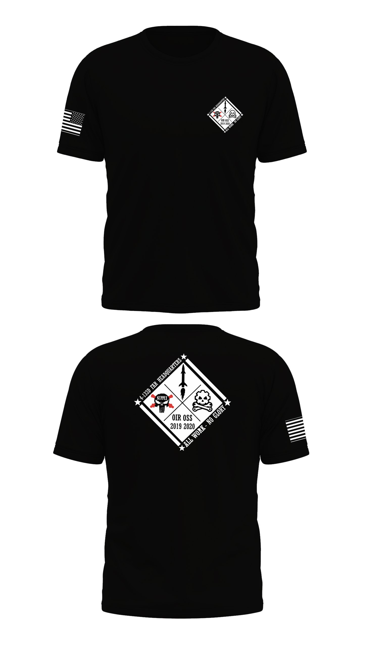 4-133D Alpha Battery HQ Store 1 Core Men's SS Performance Tee - 38616493565