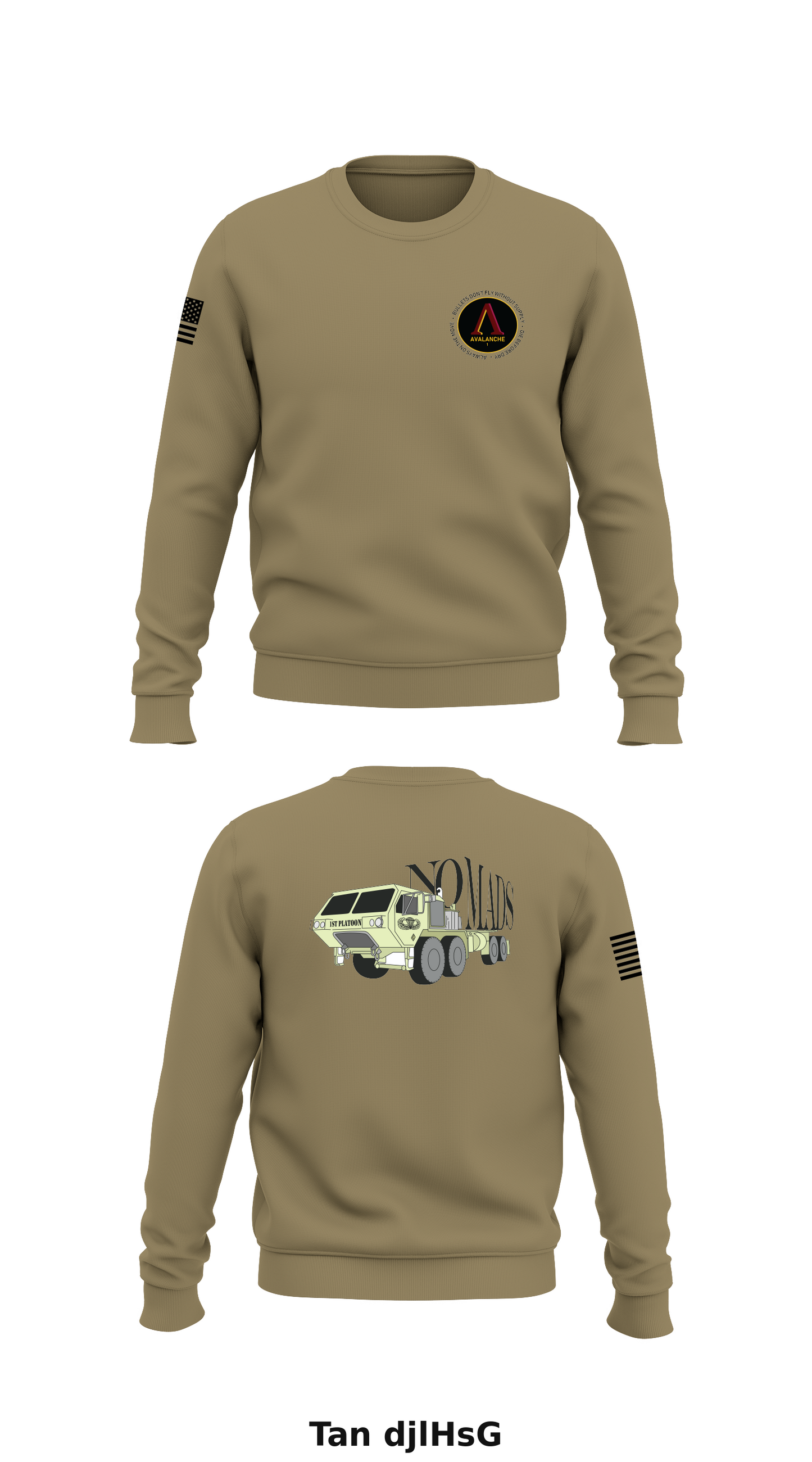 1 PLT, A CO, 725 BSB Store 1 Core Men's Crewneck Performance Sweatshirt - djlHsG