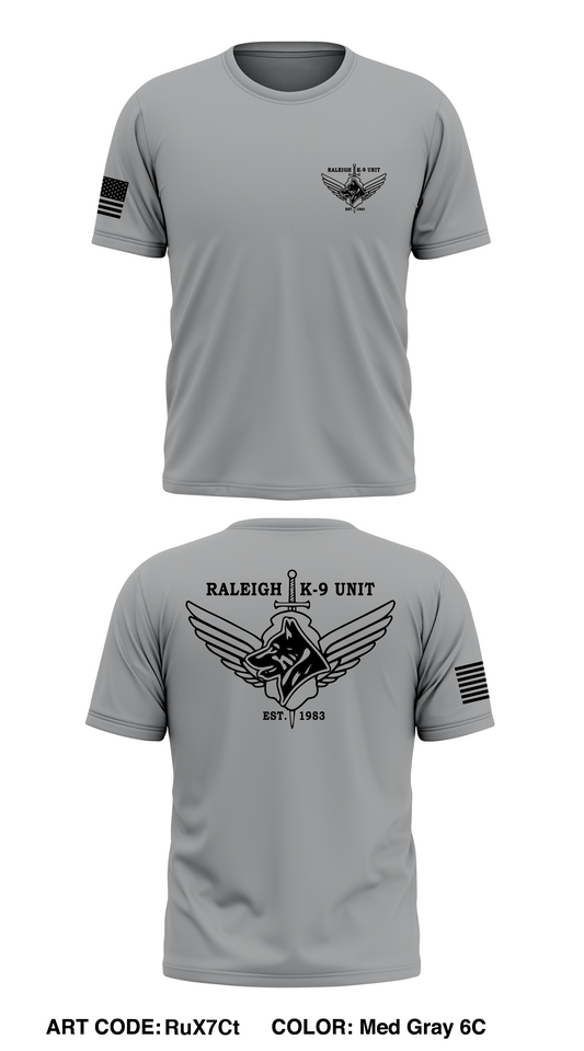 Raleigh K-9 Unit Store 1 Core Men's SS Performance Tee - RuX7Ct