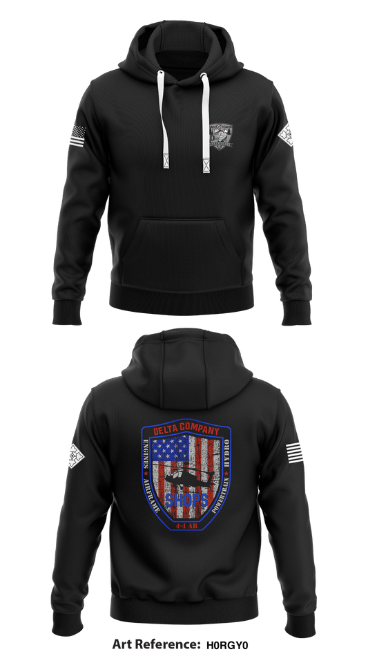 D. Co, 4-4 AB, 4th CAB Store 1  Core Men's Hooded Performance Sweatshirt - h0RgY0