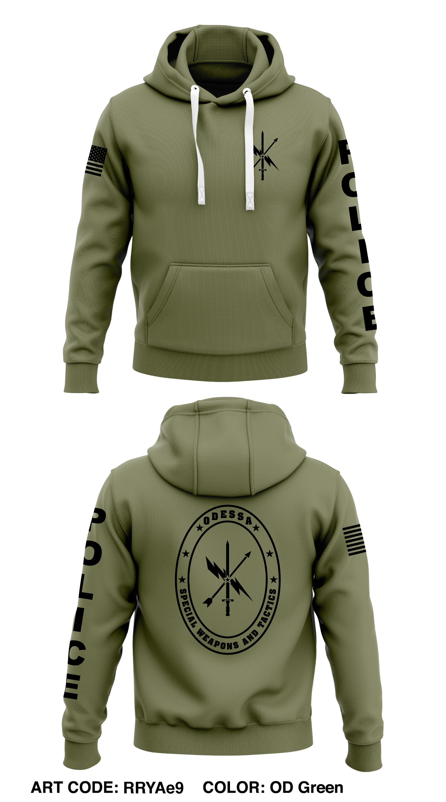 ODESSA POLICE SWAT Store 1  Core Men's Hooded Performance Sweatshirt - RRYAe9