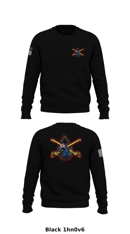 B troop 1-102 Cav Store 1 Core Men's Crewneck Performance Sweatshirt - 1hn0v6