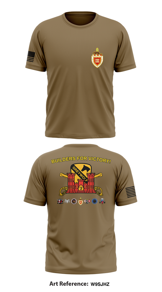 3rd Brigade Engineer Battalion Store 1 Core Men's SS Performance Tee - w9sjHZ