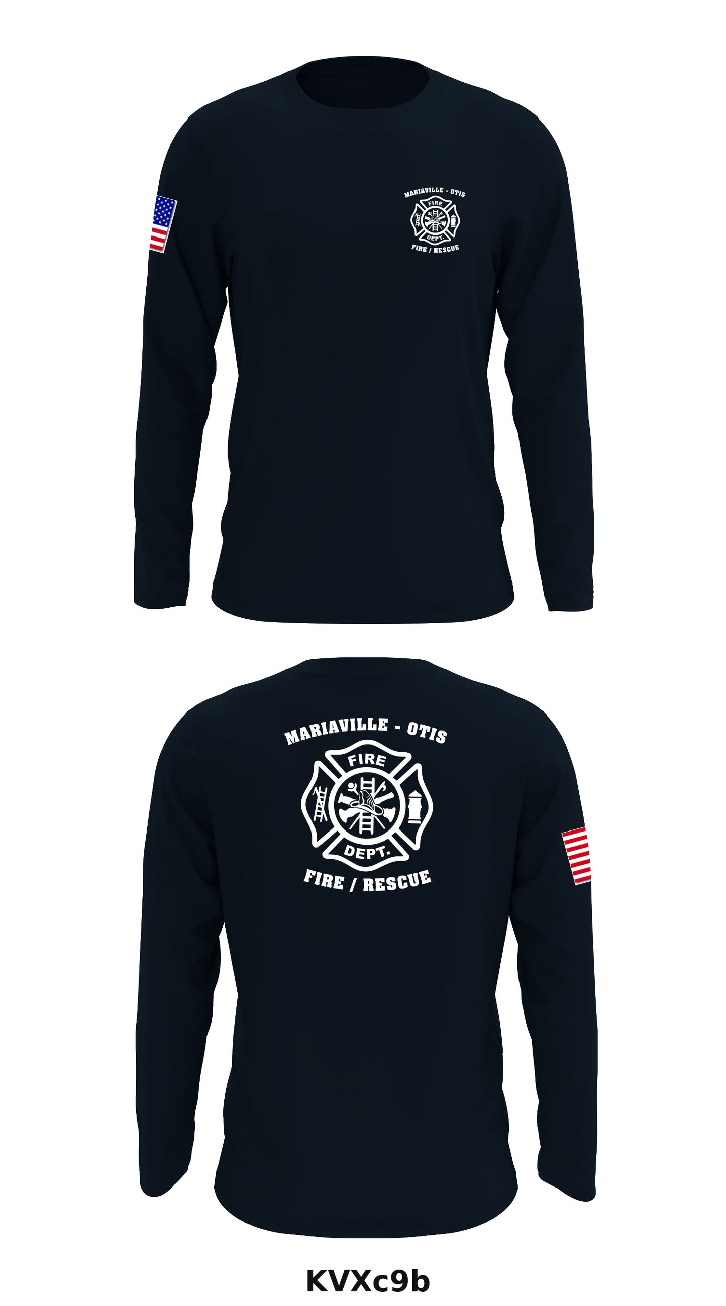 Mariaville- Otis Fire Rescue Store 1 Core Men's LS Performance Tee - KVXc9b