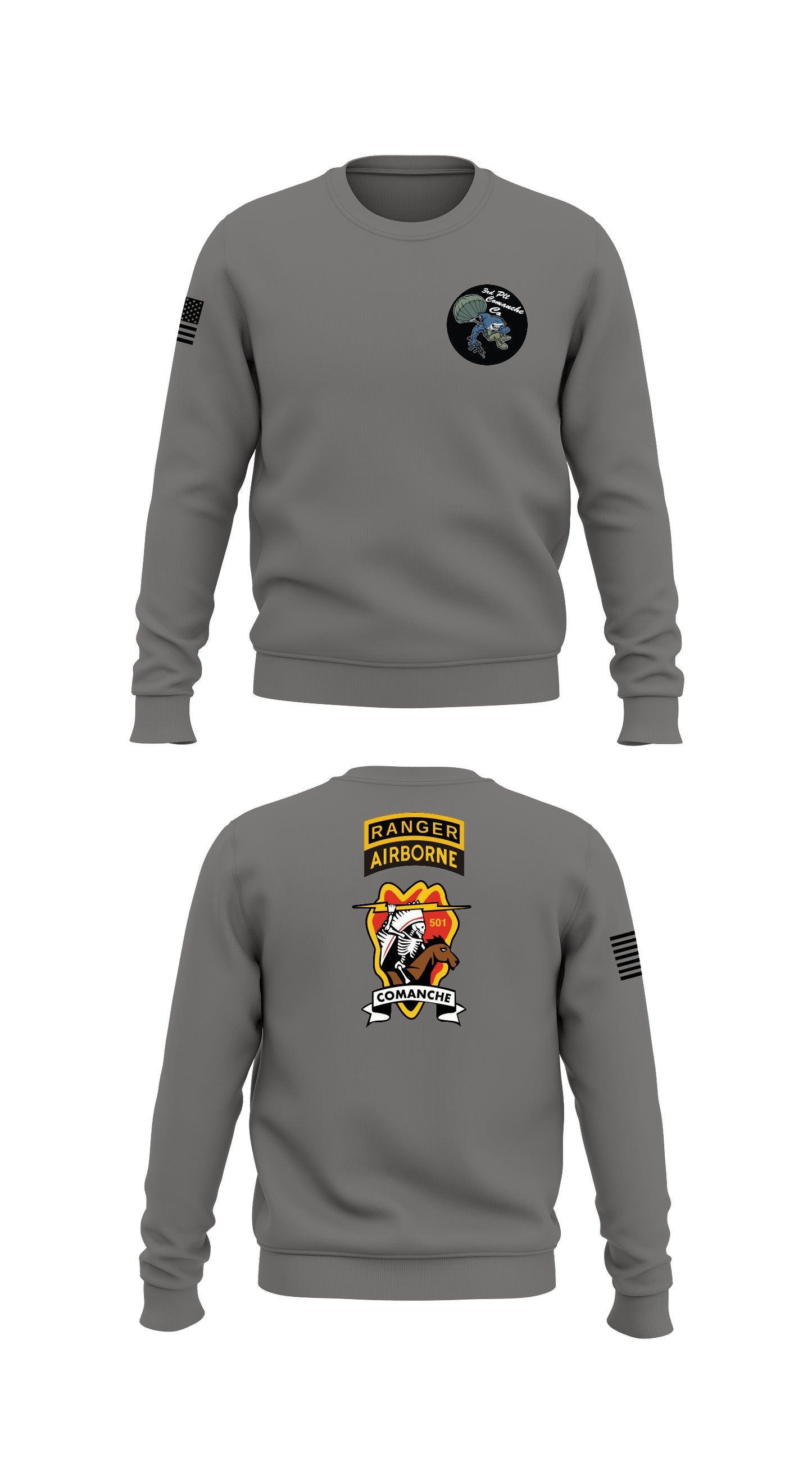 3rd platoon comanche company store 1 Core Men's Crewneck Performance Sweatshirt - 37014424413