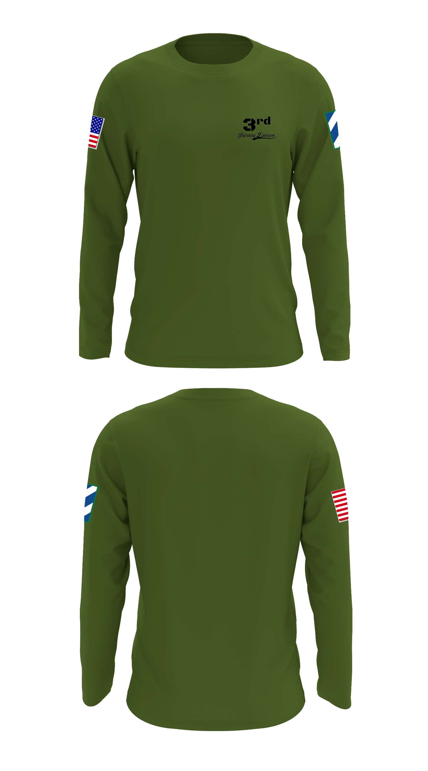 3rd ID Store 1 Core Men's LS Performance Tee - LIO