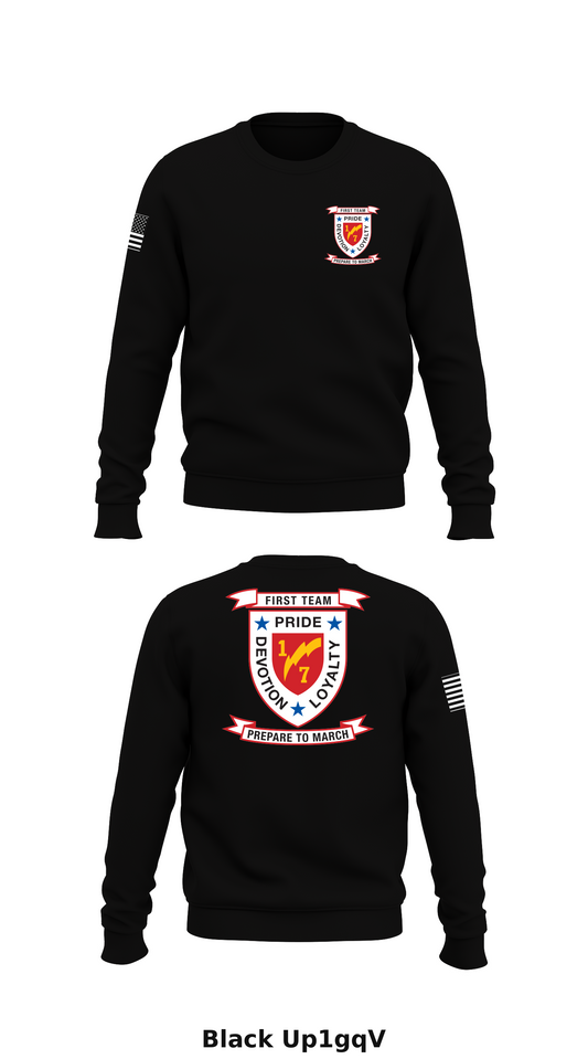 1st BN 7th Marine Rgt Store 1 Core Men's Crewneck Performance Sweatshirt - Up1gqV
