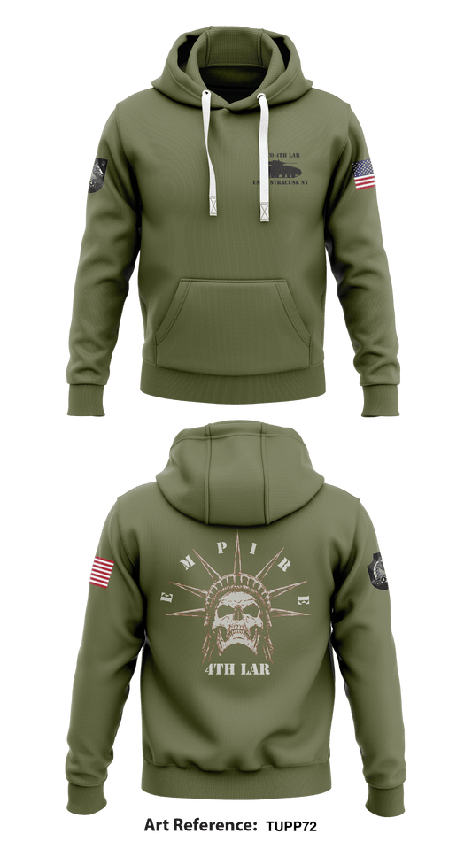 Co E 4th LAR Bn.  Core Men's Hooded Performance Sweatshirt - TUpP72