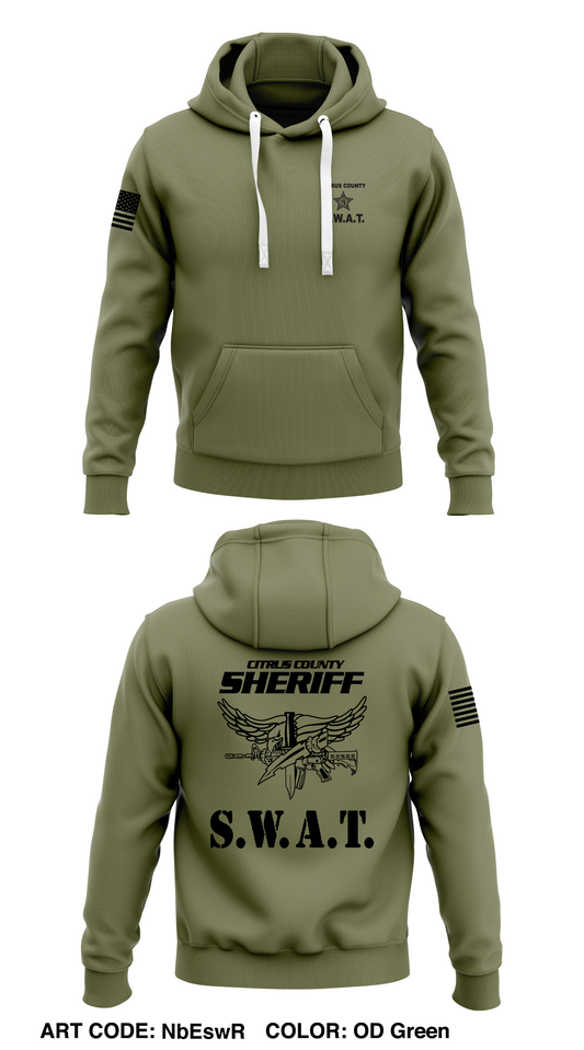 Citrus County SWAT Store 1  Core Men's Hooded Performance Sweatshirt - NbEswR