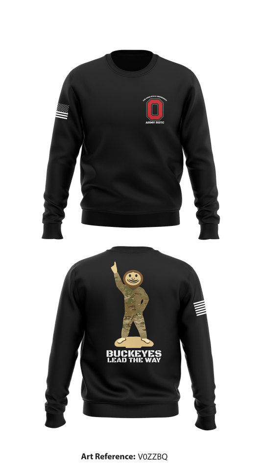 Buckeye Battalion Army ROTC Store 1 Core Men's Crewneck Performance Sweatshirt - V0ZZBQ
