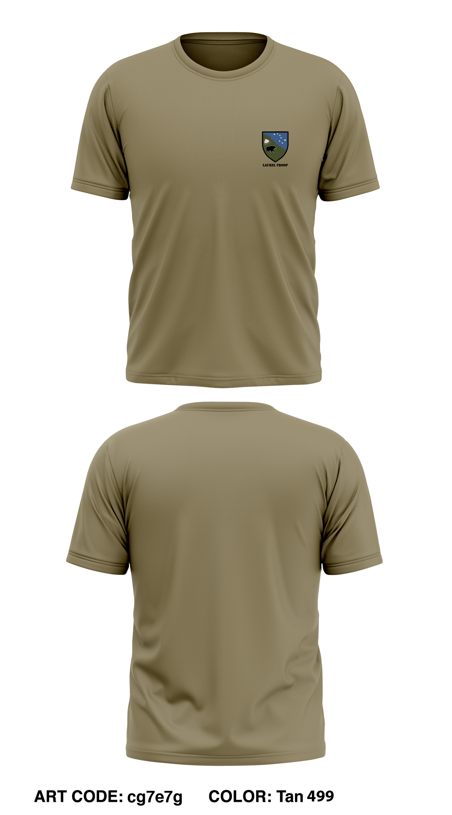 Laurel Troop Store 1 Core Men's SS Performance Tee - cg7e7g