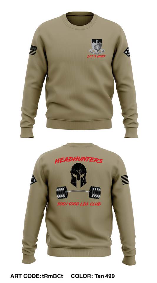 HHC, 64BSB, 3ABCT Store 1 Core Men's Crewneck Performance Sweatshirt - tRmBCt