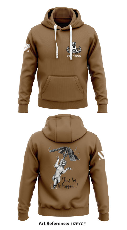 39th EOD Store 1  Core Men's Hooded Performance Sweatshirt - uZEYcF