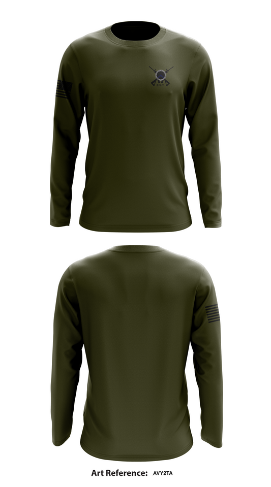 GCRTA Emergency Service Team (EST) Store 1 Core Men's LS Performance Tee - avy2TA