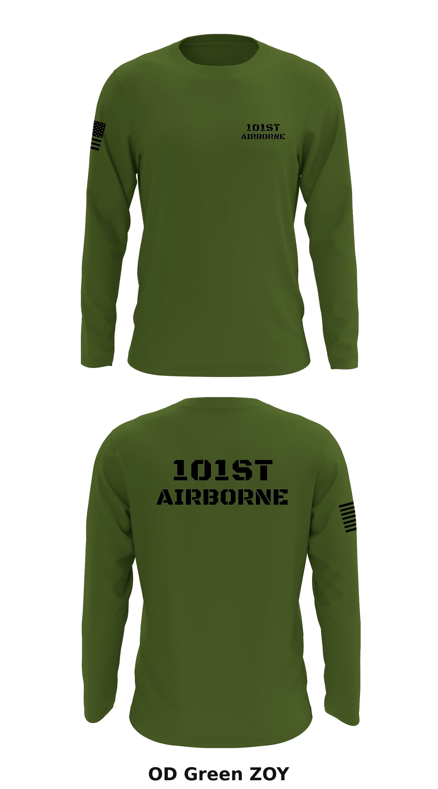 101st Airborne Store 1 Core Men's LS Performance Tee - ZOY