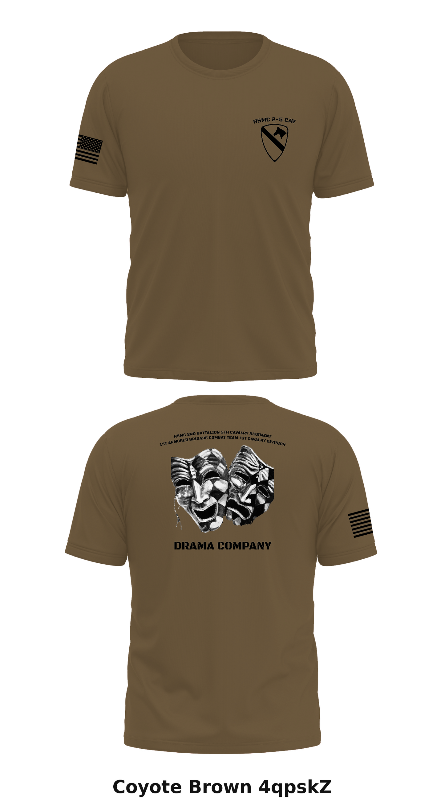 Drama Company , 2nd Bn 5th CAV Store 1 Core Men's SS Performance Tee - 4qpskZ