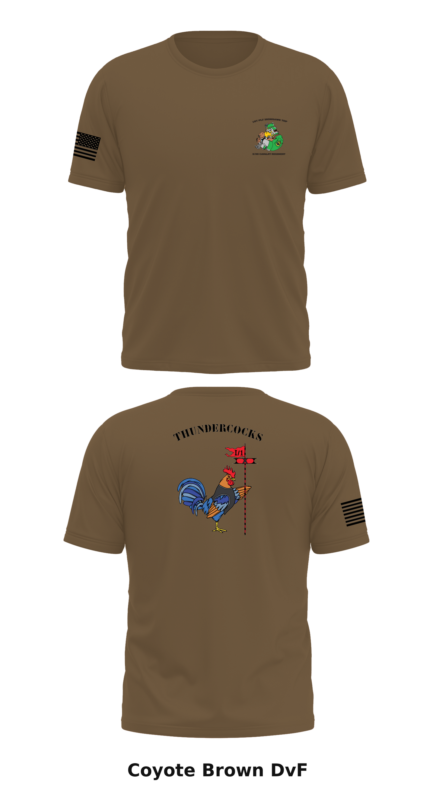 1ST PLATOON IRONHAWK TROOP STORE 1 Core Men's SS Performance Tee - DvF