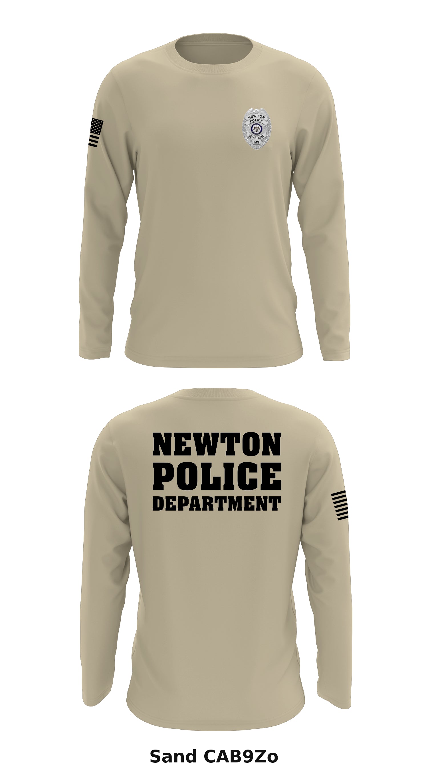 Newton police department Store 1 Core Men s LS Performance Tee