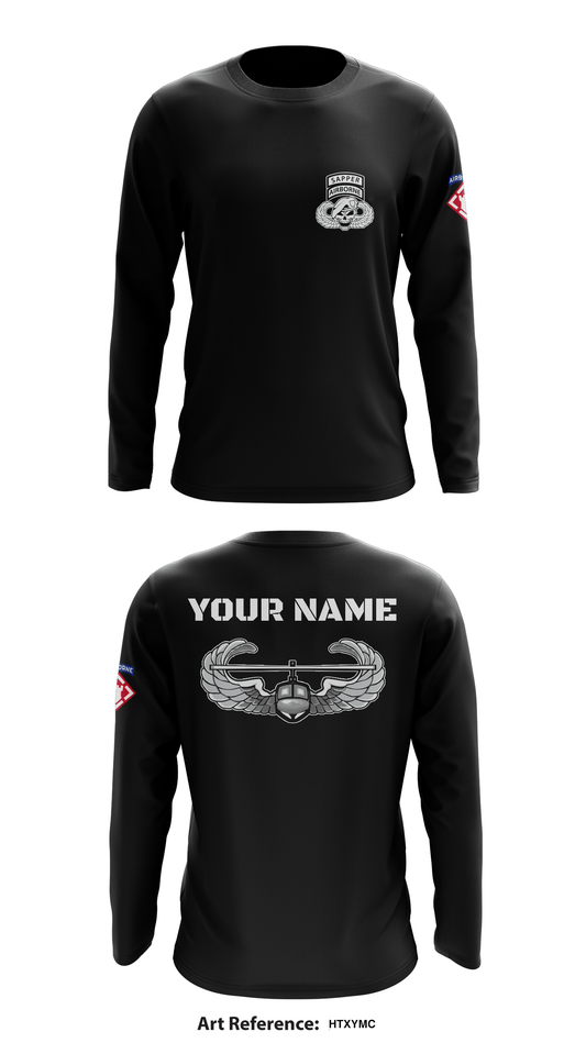 27th Engineer Battalion (C)(A) Store 1 Core Men's LS Performance Tee - HTXYMC