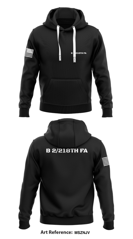 B 2/218th FA Store 1  Core Men's Hooded Performance Sweatshirt - MSznJV