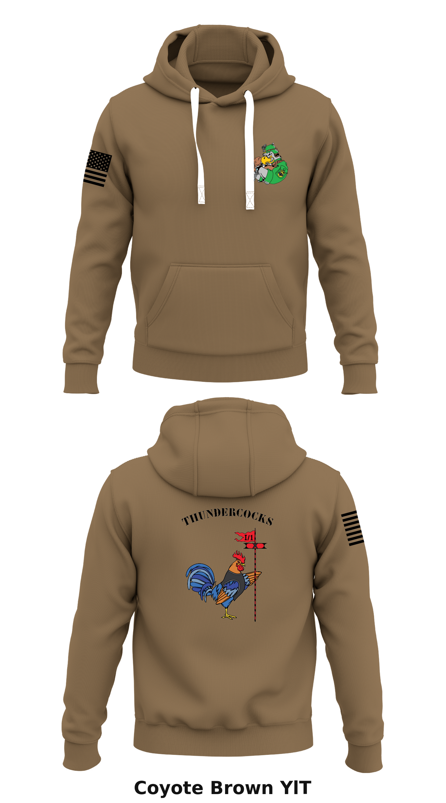1ST PLATOON IRONHAWK TROOP STORE 1  Core Men's Hooded Performance Sweatshirt - YlT